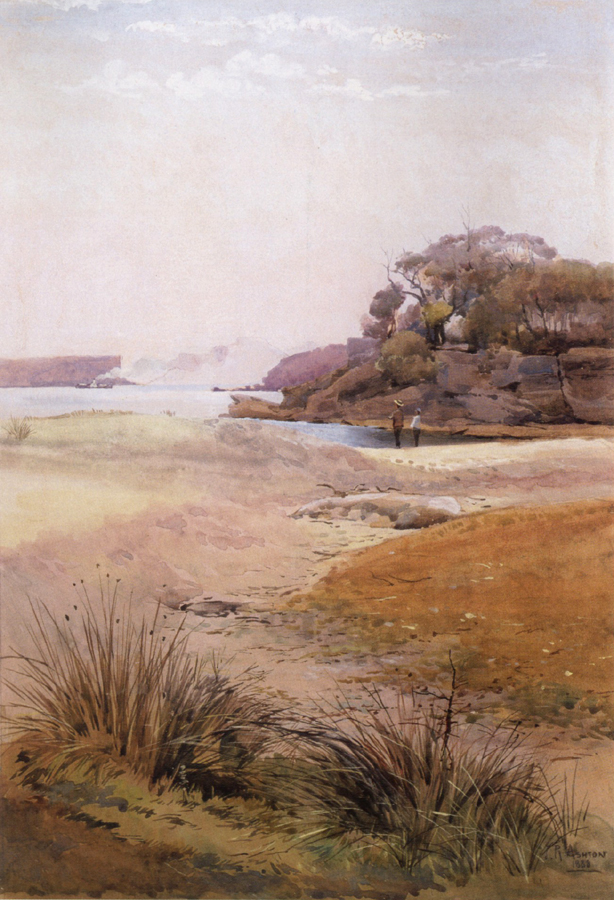 View of Narth Head,Sydney Harbour 1888